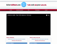 Tablet Screenshot of achat-visiteurs.com
